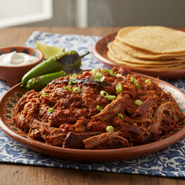 Spicy Slow Cooker Mexican Shredded Beef recipe