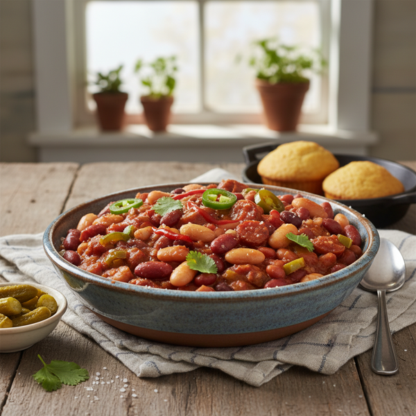 Spicy Southern Bean Medley recipe