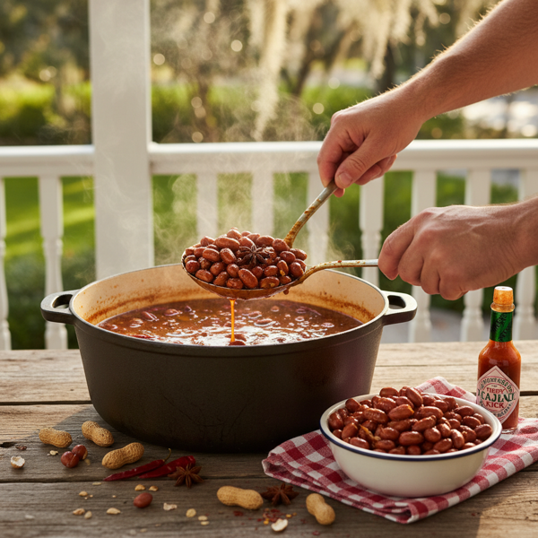 Spicy Southern Boiled Peanuts recipe