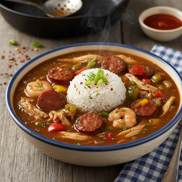 Spicy Southern Chicken Gumbo without Okra recipe