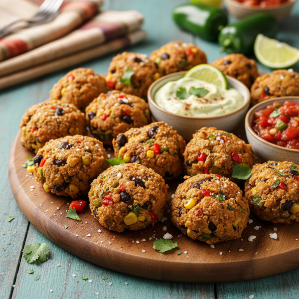 Spicy Southwest Black Bean Bites recipe