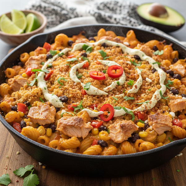 Spicy Southwest Tuna Mac & Cheese Bake recipe