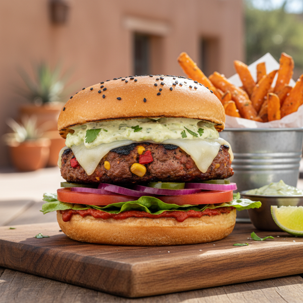 Spicy Southwest Turkey Burger Delight recipe