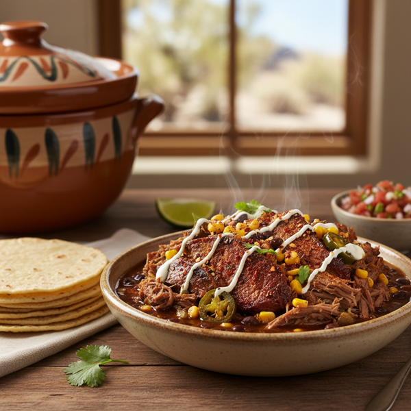 Spicy Southwestern Slow Cooker Pot Roast recipe