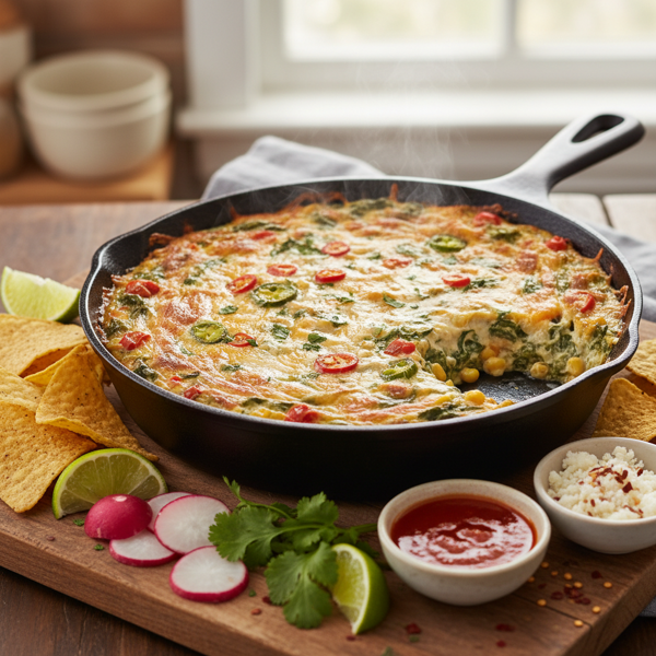Spicy Spinach Fiesta Dip recipe