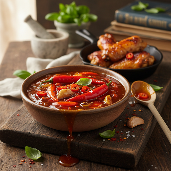 Spicy Sweet Pepper Garlic Glaze recipe