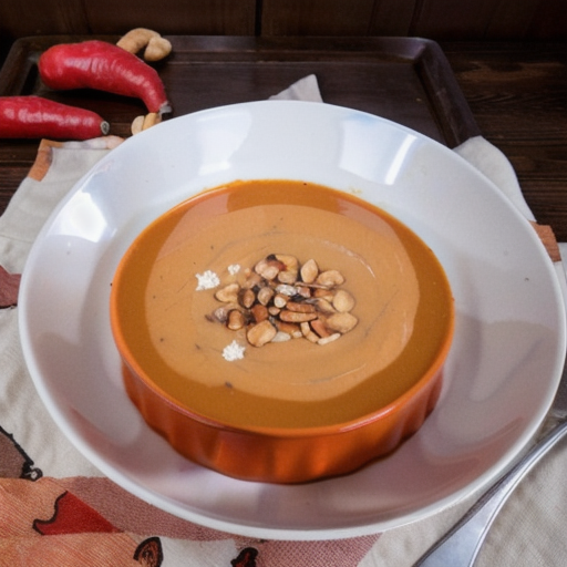 Spicy Sweet Potato & Peanut Delight Soup recipe