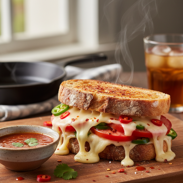 Spicy Swiss & Tomato Melt recipe