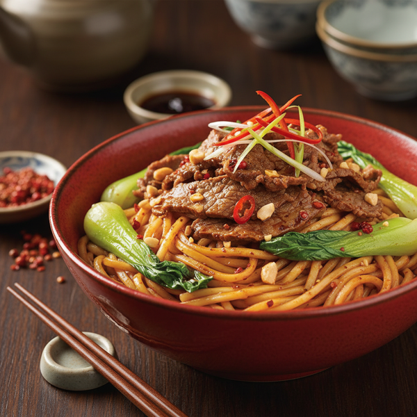 Spicy Szechuan Beef Noodles recipe