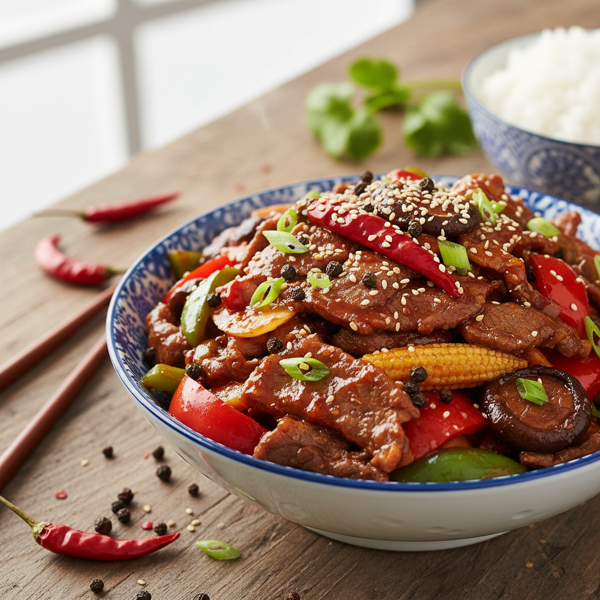 Spicy Szechuan Beef Stir-Fry recipe