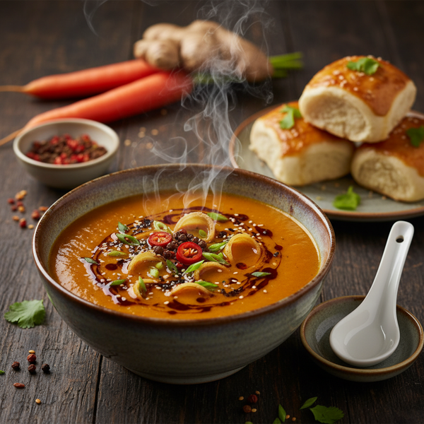 Spicy Szechuan Carrot Ginger Soup recipe
