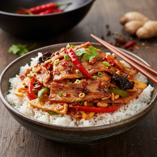 Spicy Szechuan Pork Stir-Fry recipe
