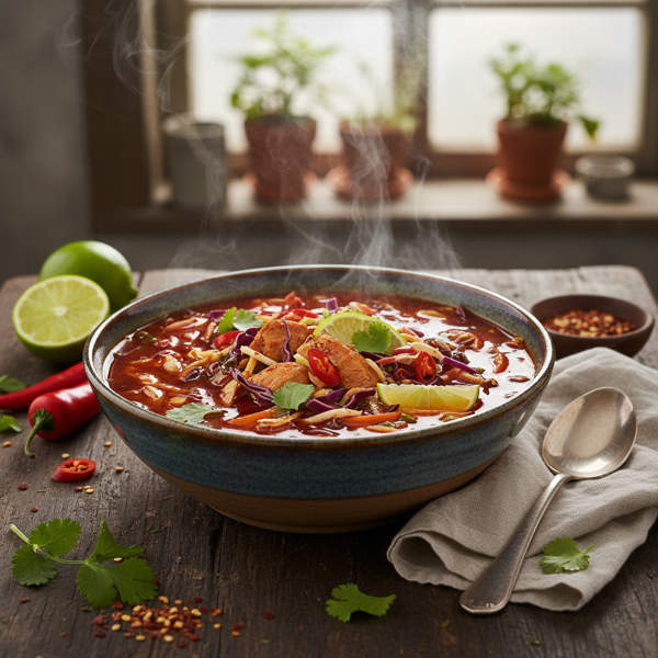 Spicy Tangy Cabbage Delight Soup recipe