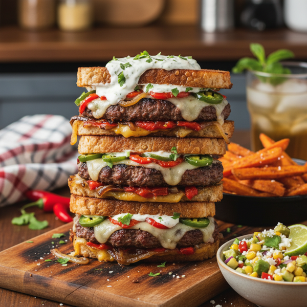 Spicy Tex-Mex Burger Melts recipe