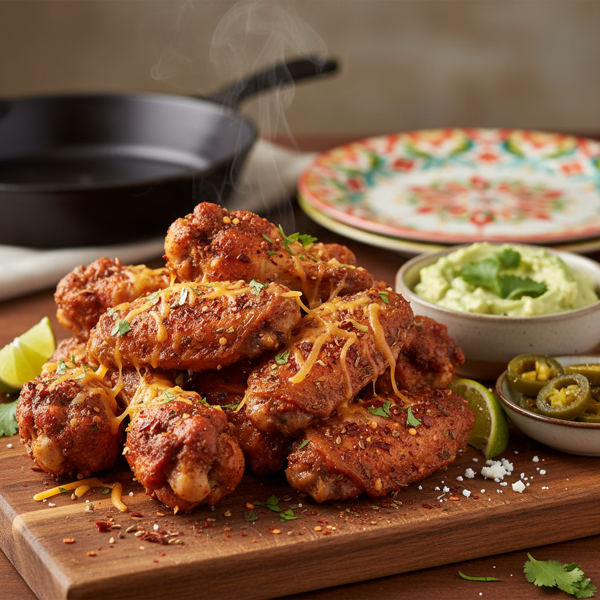 Spicy Tex-Mex Chicken Wings Delight recipe