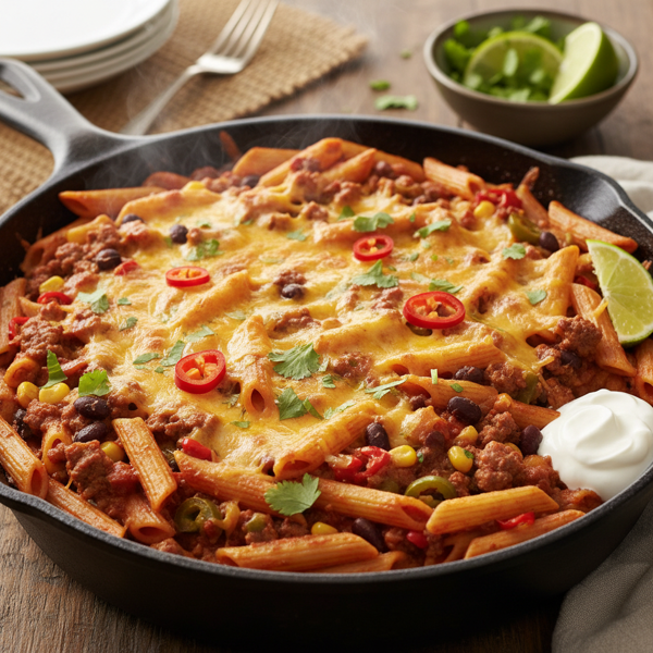 Spicy Tex-Mex Penne Casserole recipe