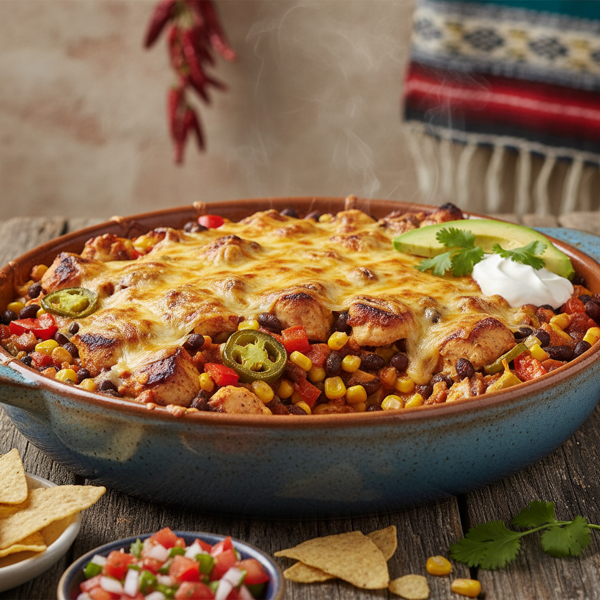 Spicy Tex Mex Chicken Bake recipe