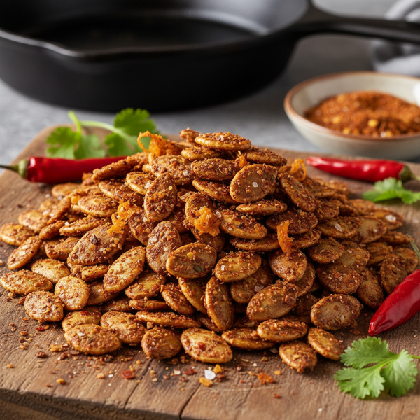Spicy Texas Roasted Pumpkin Seeds recipe