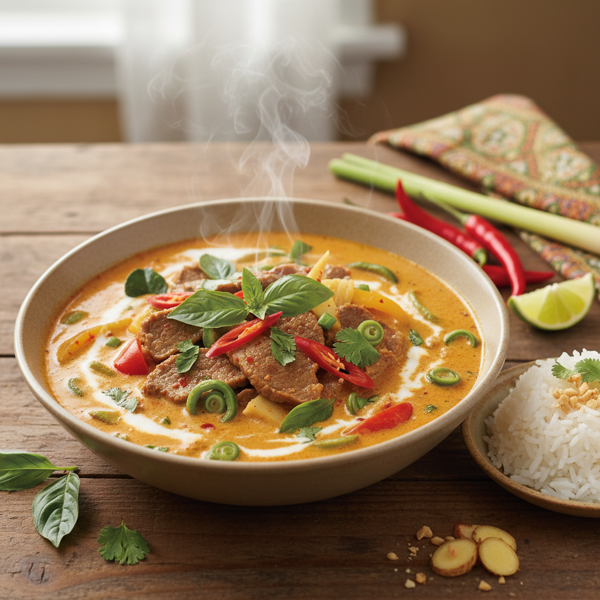 Spicy Thai Beef Coconut Curry recipe