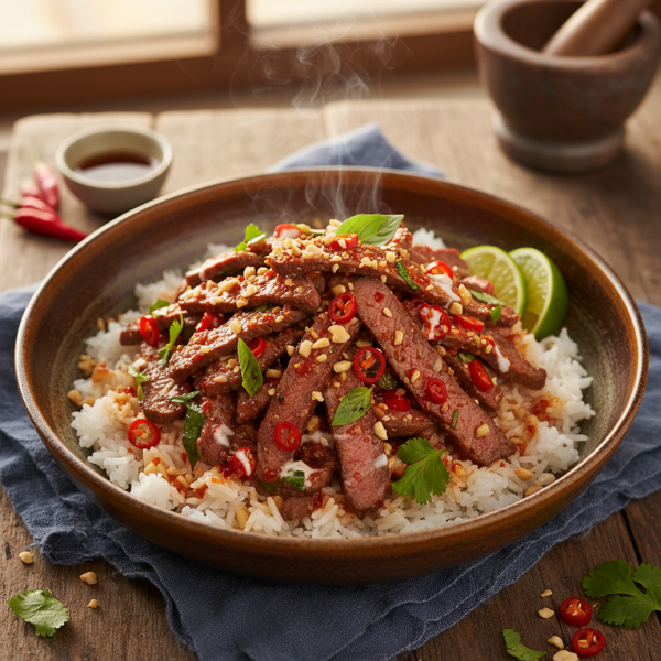 Spicy Thai Beef Delight recipe