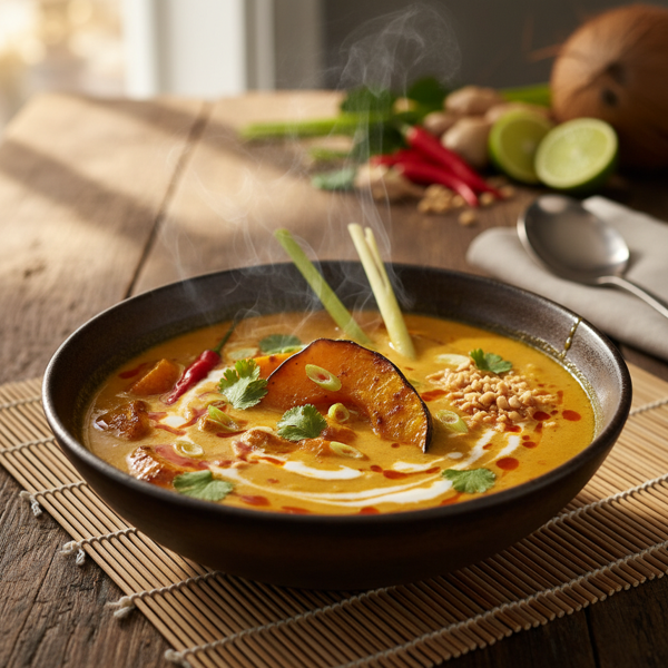 Spicy Thai Coconut Squash Soup recipe
