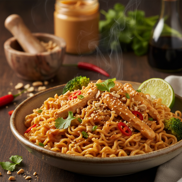 Spicy Thai Peanut Noodles recipe