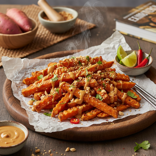 Spicy Thai Sweet Potato Fries recipe