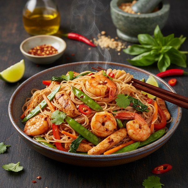Spicy Thai Vermicelli Stir-Fry recipe