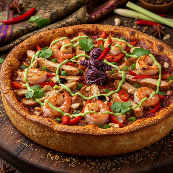 Spicy Thai Voodoo Delight Pizza recipe