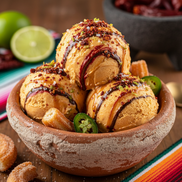 Spicy Tijuana Fiesta Ice Cream recipe