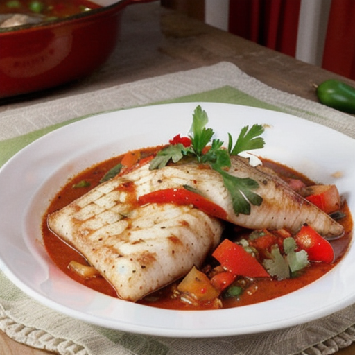 Spicy Tomato Tilapia Stew recipe