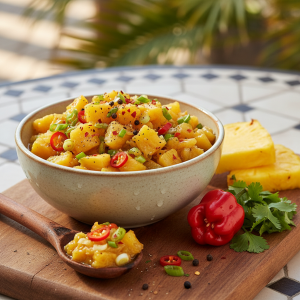 Spicy Tropical Pineapple Chutney recipe