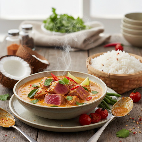 Spicy Tuna Coconut Curry recipe