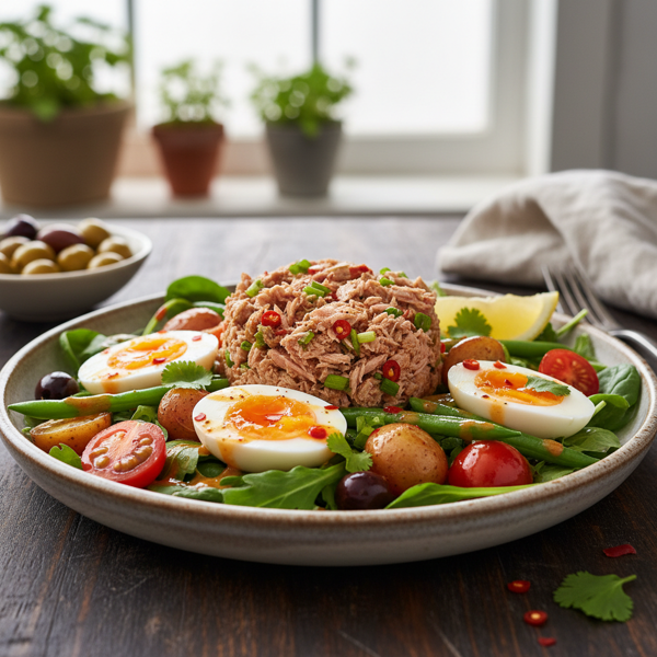 Spicy Tuna Salad Nicoise recipe