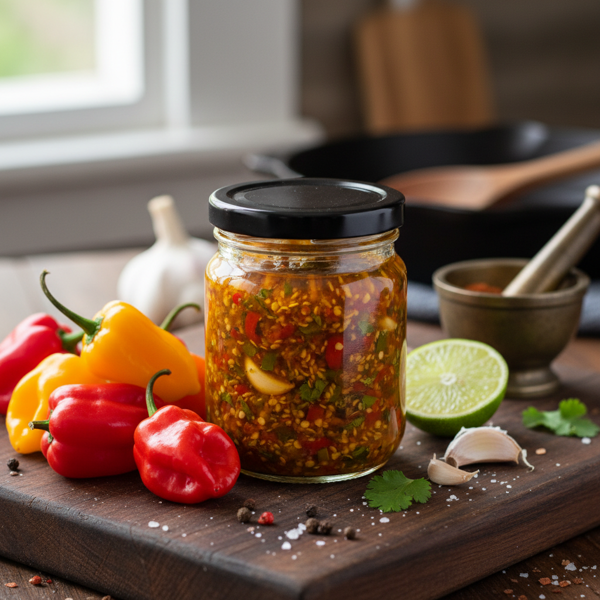 Spicy West Indian Pepper Sauce recipe