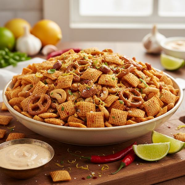 Spicy Zesty Chex Snack Mix recipe