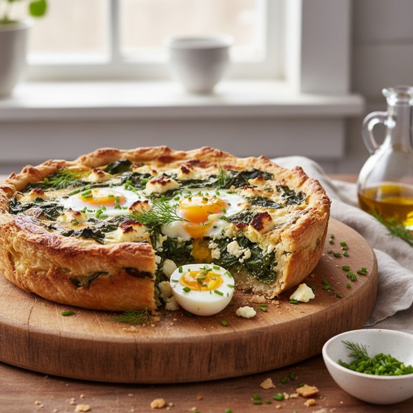 Spinach & Egg Savory Bake recipe