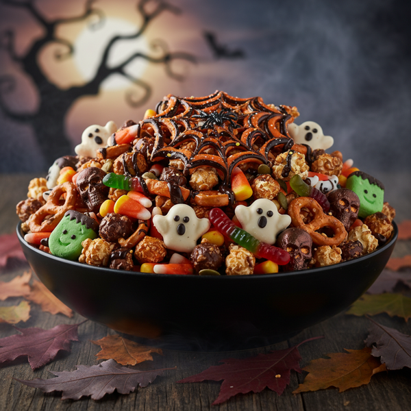 Spooktacular Halloween Crunch Mix recipe