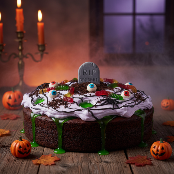 Spooktacular Halloween Poke Cake recipe