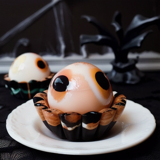 Spooky Baked Eyeball Eggs recipe