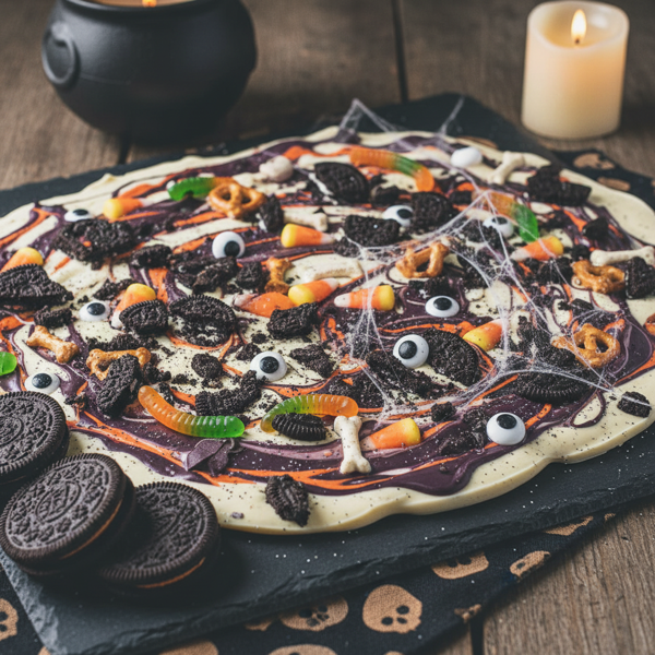 Spooky Cookie Crunch Bark recipe