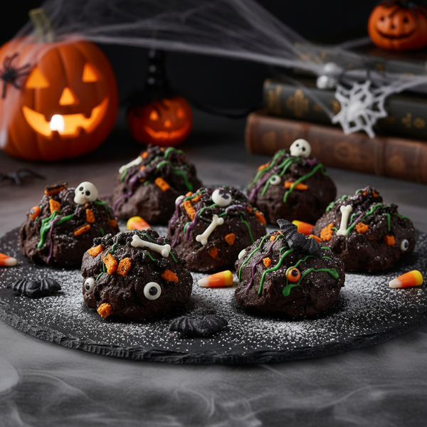 Spooky Halloween Fudge Rocks recipe