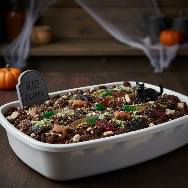 Spooky Kitty Litter Cake recipe