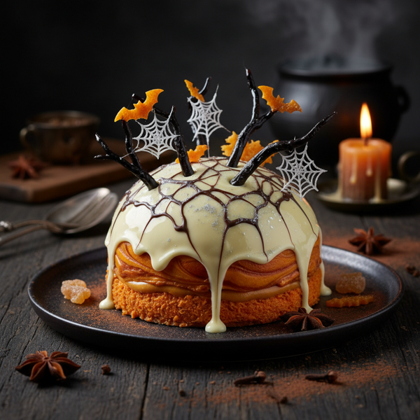 Spooky Orange White Chocolate Delight recipe