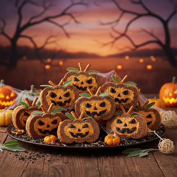 Spooky Pumpkin Patch Sandwiches recipe
