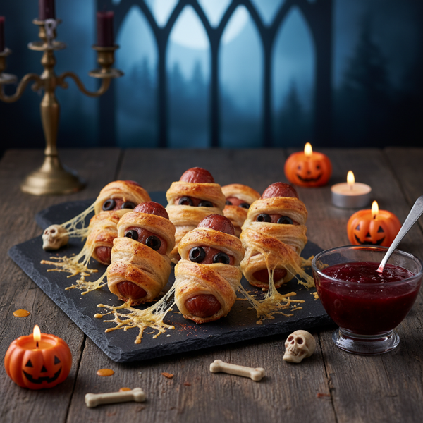 Spooky Sausage Mummies recipe