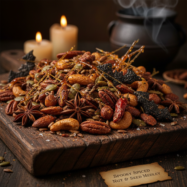 Spooky Spiced Nut and Seed Medley recipe