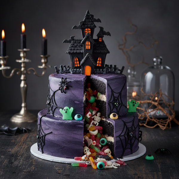 Spooky Surprise Piñata Cake recipe