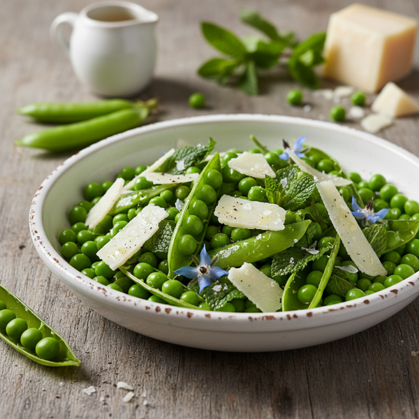 Spring Garden Pea Salad with Mint and Pecorino recipe
