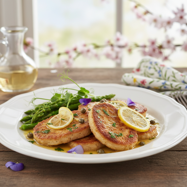 Spring Seitan Piccata Delight recipe